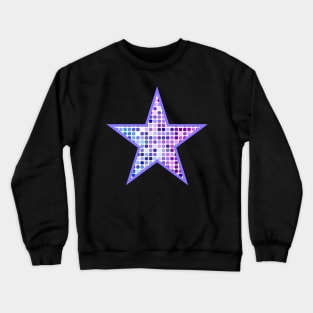 Star with pixels Crewneck Sweatshirt